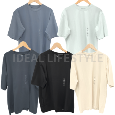 ★MUCENT★ Signature Logo Uniqlo Short Sleeve Tee 2 Colors 3 UNIQLO U DRY-EX T-Shirt S-4XL Sports Short-Sleeve Crew-Neck