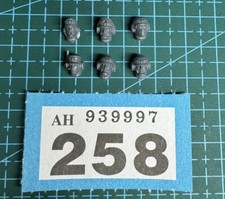 6 Cadian Ordnance Teams Heads Sergeant Guard Helmets Astra Militarum 40k Bits
