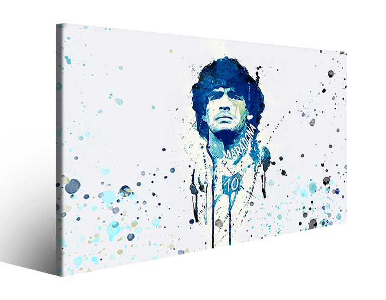 Magic Canvas Art Diego Maradona Pop Art canvas 1-delig hoogwaardige kunstdruk wandafbeeldingen - B8387, materiaal: poster niet ingelijst, afmetingen: 80x60 cm