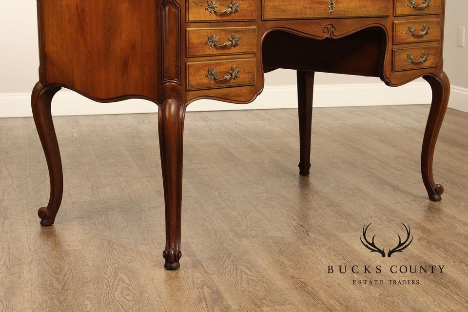 Baker Furniture French Louis XV Style Walnut Writing Desk eBay