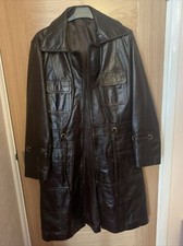 Brown Pure Leather Jacket For Women Medium Size