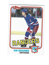 1981-82 Topps - #97E Ron Greschner