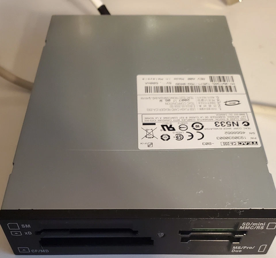 TEAC CA-200-B00  flash card reader DELL 1930930B00 for floppy bay - Image 2 of 4