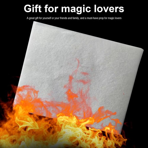 Magic Fire Paper Ashless Flame Touch Paper Magician Trick Props 10pcs - Picture 8 of 12