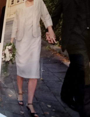 Elegantes Damen Kleid Midi Größe 36 Hochzeitskleid mit Blazer sehr guter Zustand