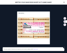 BRITTNY COLD WAVE RODS SHORT 12 CT JUMBO SANDY