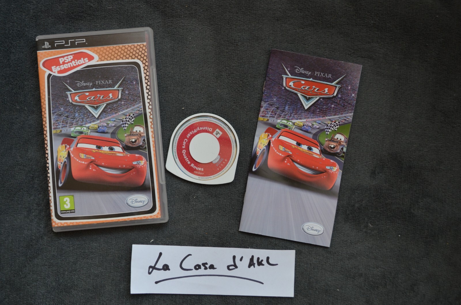 Cars Quatre Roues complet Playstation Portable PSP - FR TTBE