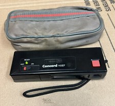 Vintage Concord Tele-Pocket Black Camera 110EF Flash Ready Pocket Size TESTED