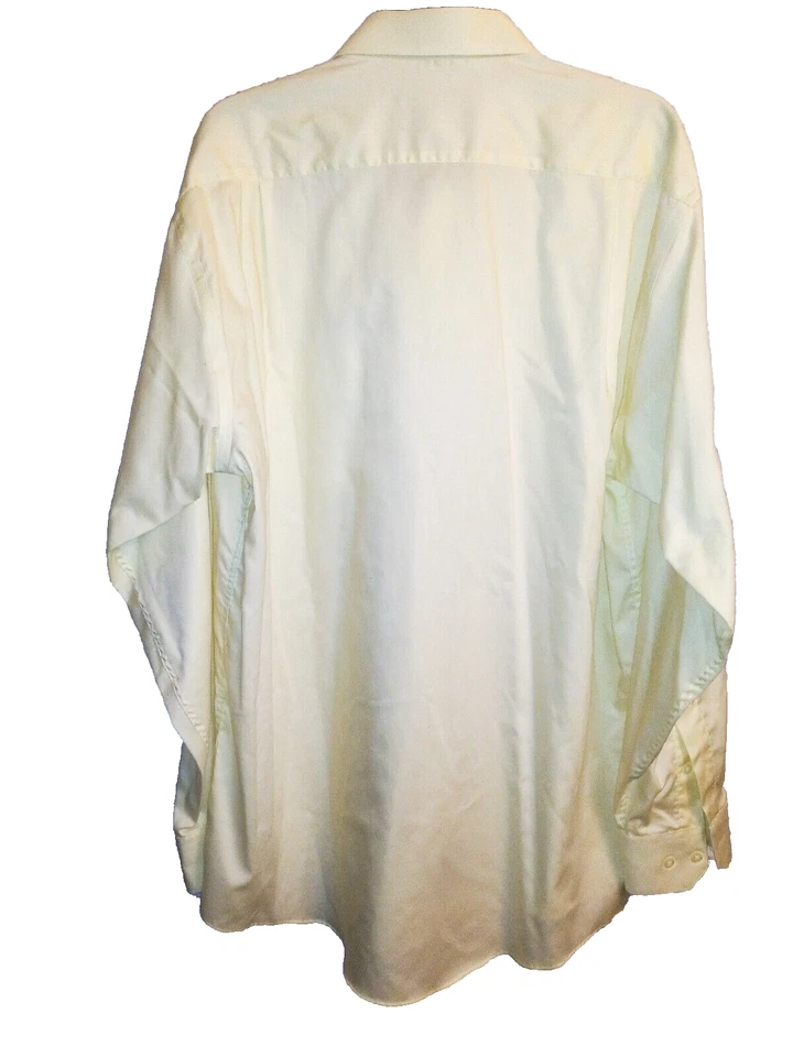 Hombre Daniel Gris Talla 16 1/2 * 34/35 Manga Larga Amarillo Vestido Camisa con Corbata Foto 4 de 4