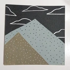 6x6 Inch Acrylic Painting On Watercolor Paper Nature Abstract Title Be Here A1