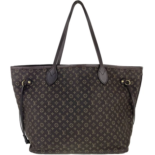 Louis Vuitton Monogram Idylle Neverfull MM Cotton Nylon Brown Tote bag 3075