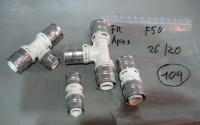 Aplex 26/20 Set  Fränkische F 50 . 4 Teile (104) ungebraucht . Pressfittinge