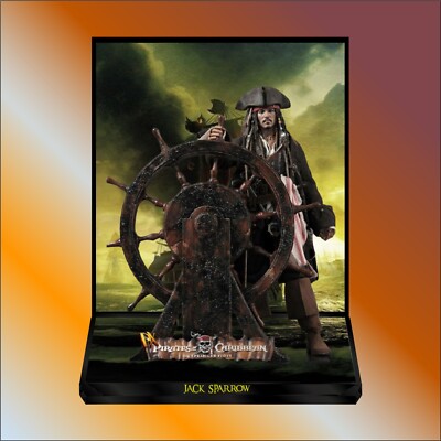 DIORAMA HOT TOYS - ACTIONFIGUR - PUPPE 1/6 - PRO DETOLF - STAND DISPLAY - JACK SPARROW