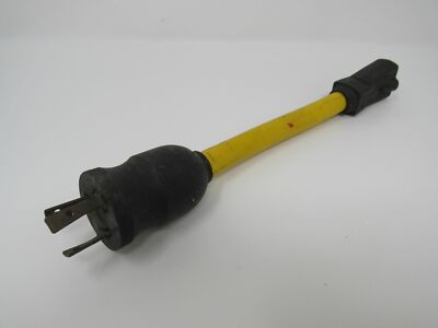 PE Co 10-in Extension Cord Type B 3 Prong To L5-30P Male Vintage