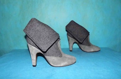bottines boots PAUL & JOE SISTER en daim gris p 37 fr super etat - Photo 1/4