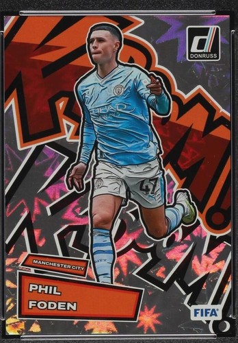 PHIL FODEN 2018 DONRUSS PRESS PROOF RED PSA 9 MINT RATED ROOKIE