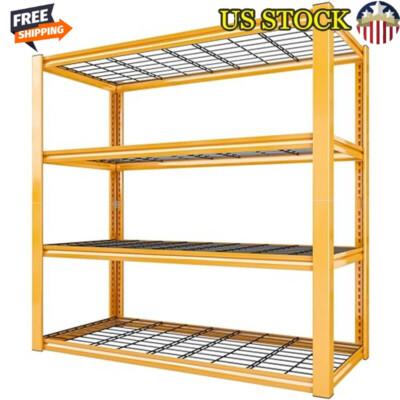 Heavy Duty Garage Shelves 2240LBS Adjustable Metal Storage Rack 4-Tier Utility