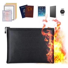 2000℉ Fire Proof money Bag Fireproof Document Pouch Waterproof Safe Cash 