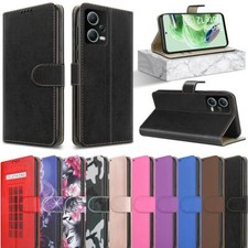 For Xiaomi Redmi Note 12 Pro 5G Case, Slim Leather Wallet Flip Stand Phone Cover