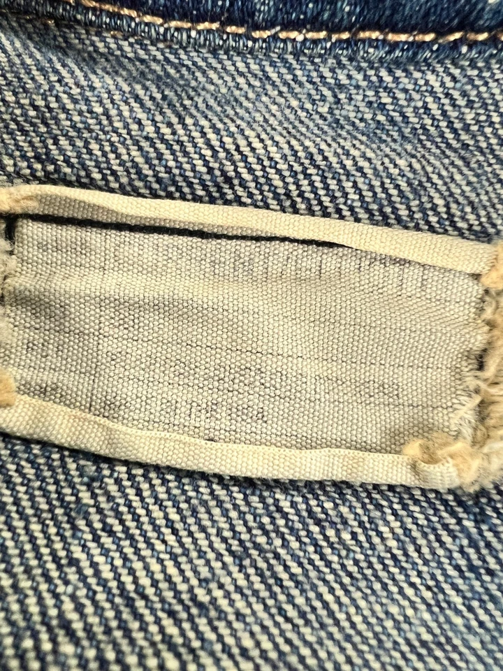 Chaqueta vaquera Current/Elliott The Snap Loved lavado elástico denim talla 0 granero campamento Foto 4 de 4