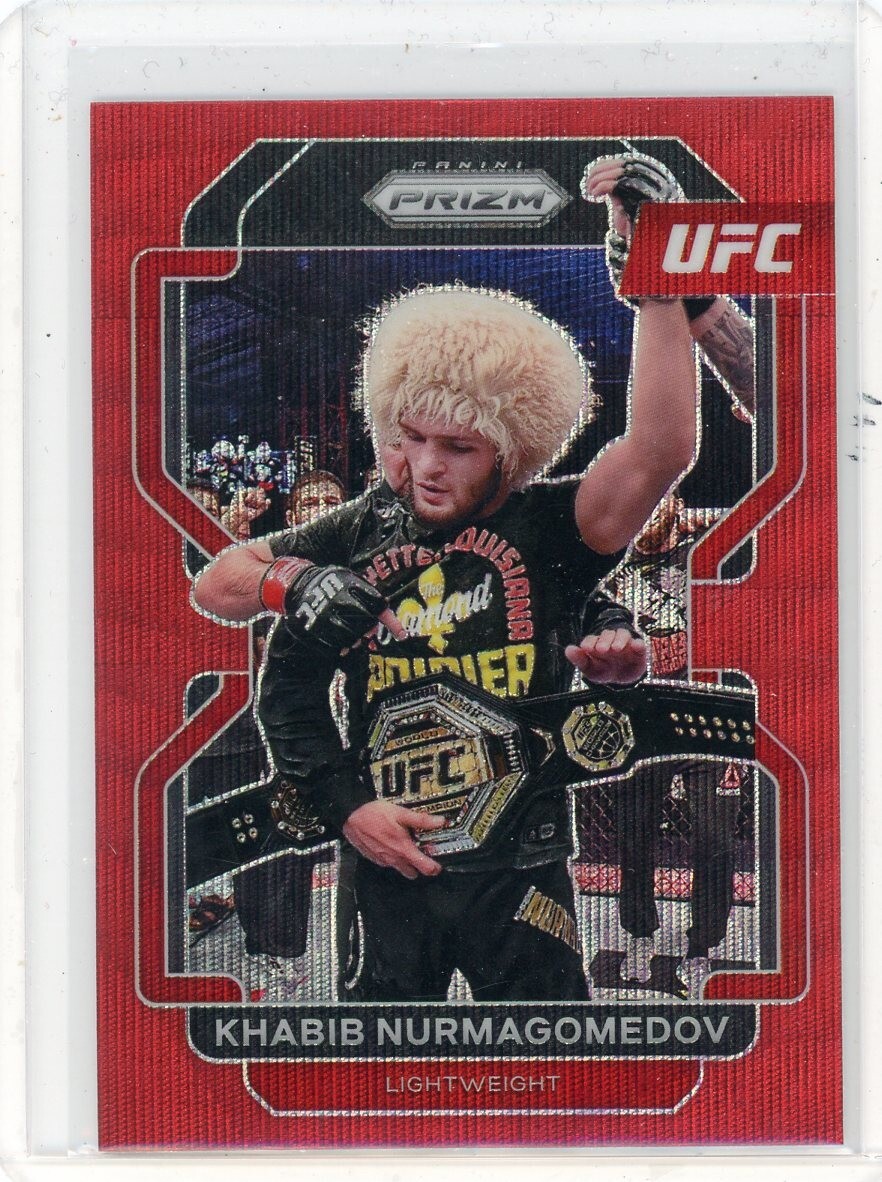 2022 Prizm UFC Red Wave KHABIB NURMAGOMEDOV No. 196!