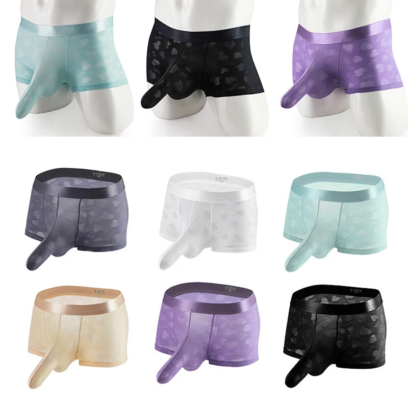 Sexy Men Boxer Briefs Underwear Sexy Elephant Nose Breathable Trunks Underpants↔ - Image 3 of 4