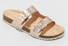 Kids Drew Slip-On Footbed Sandals Cat & Jack Rose Gold