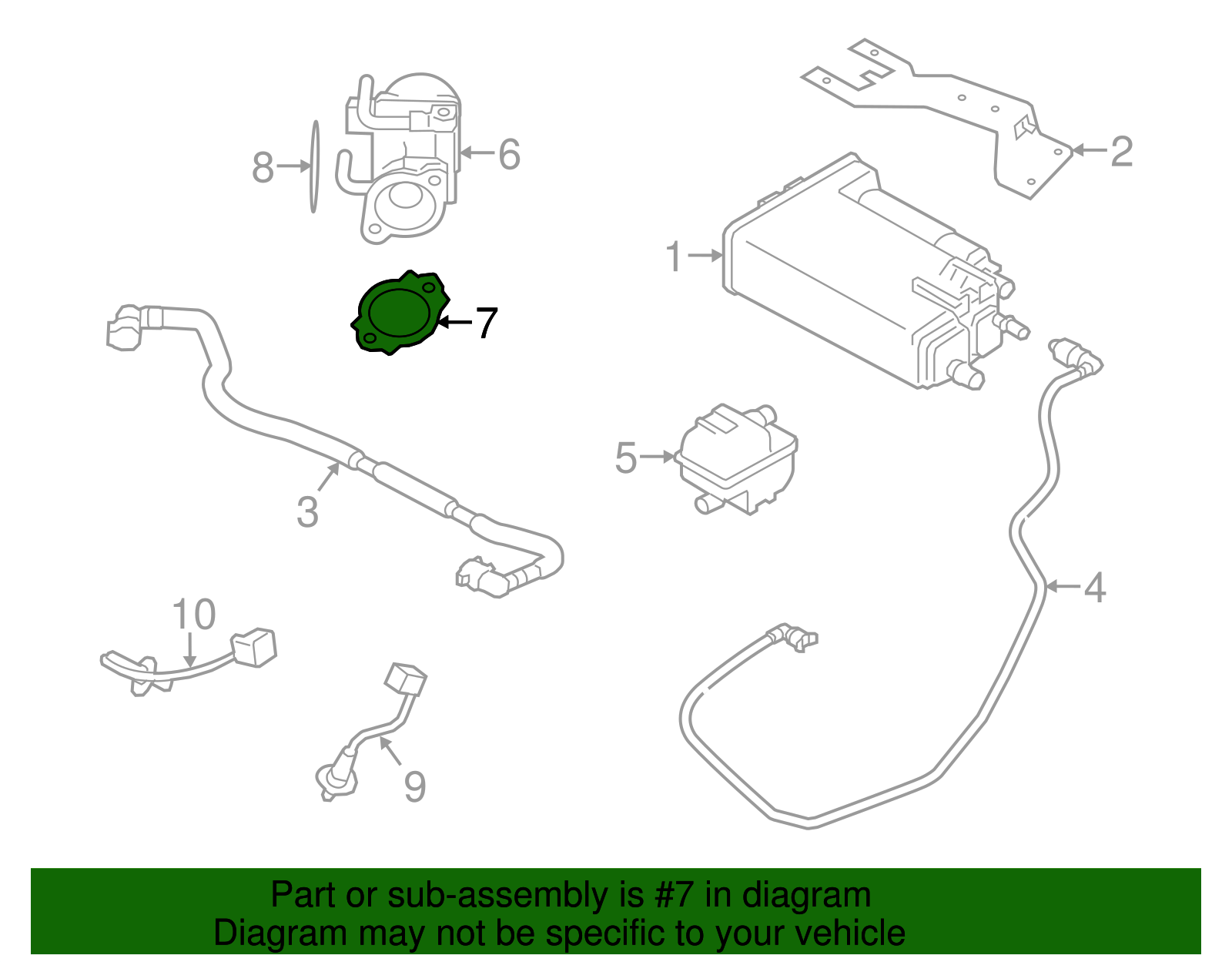 Genuine Subaru Egr Valve Seal 14738AA120 eBay