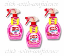 3 x Elbow Grease Washing Up Spray Pink Blush Glasses,Pans,Plates 500ml 6.66 per litre