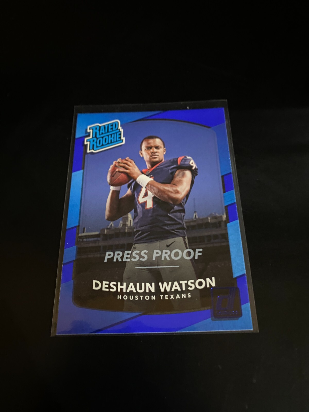 Deshaun Watson 2017 Donruss Blue Press Proof RC Texans 345