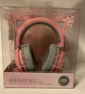 Brand New Razer Kraken Kitty Edition Quartz Razer Chroma Usb Gaming Headset Pink Ebay Brand New Razer Kraken Kitty Edition Quartz Razer Chroma Usb Gaming Headset Pink Ebay