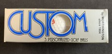 Vintage Custom TV Guide 3 Personalized Golf Balls by Worthington - Made in USA