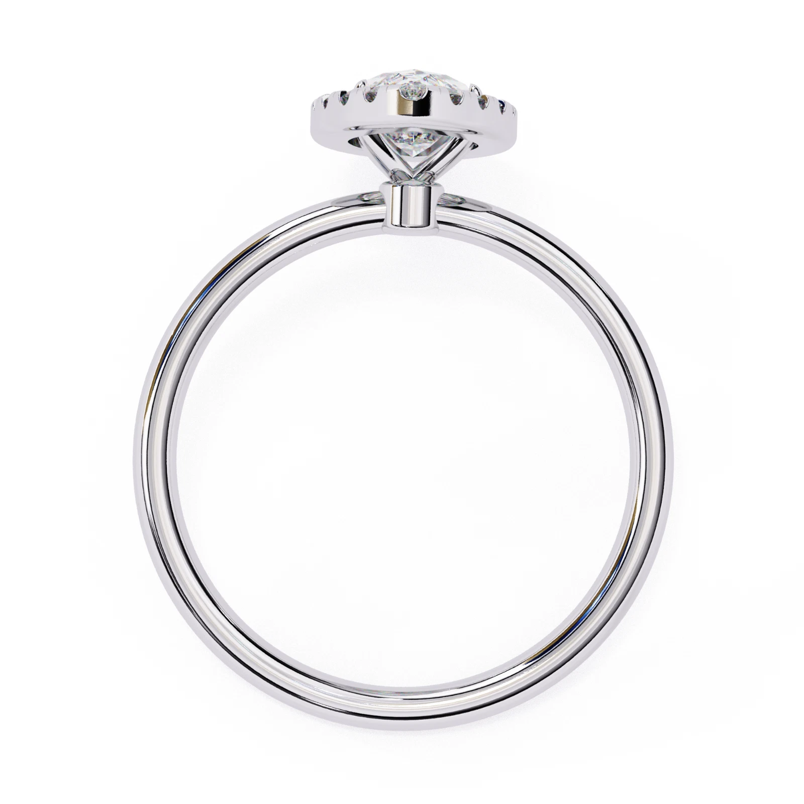 0.98 CT Marquise Lab Grown Diamond Engagement Ring IGI Certified 14k Gold image-5