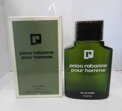 Paco Rabanne Pour Homme Eau De Toilette Splash 6.7 oz/200 ml Vintage RARE Men
