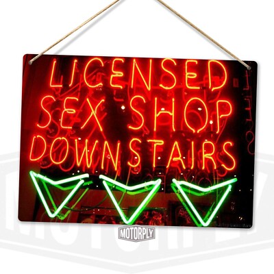 Metal Wall Sign - Licenced Sex Shop(Not Actual Neon) - Amsterdam Las Vegas  Gift | eBay