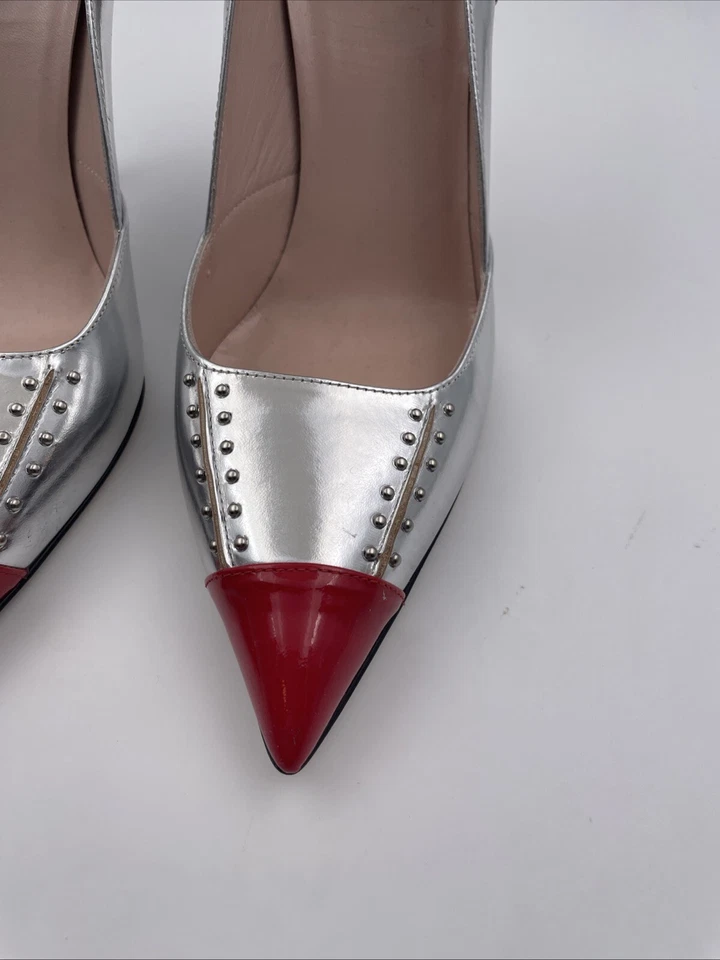 Женские туфли на каблуках Kate Spade Silver Rocket with Flames с тиснением 8,5 - Изображение 3 из 4