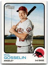 2022 Topps Heritage #345 Phil Gosselin Los Angeles Angels
