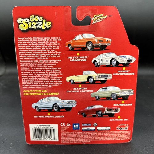2005 Johnny Lightning BLUE 1966 FORD MUSTANG FASTBACK 60s Sizzle #11 FREE SHIPP - Picture 4 of 4