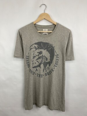 🇺🇸 Vintage Diesel Rock Man Big logo t-shirt Rare retro Hype size