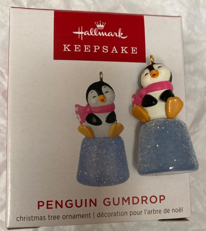 2022 Hallmark Miniature Ornament ~ "Penguin Gumdrop" ~ Limited Edition ~ QXE3386