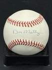 Don Mattingly Signed OAL Bobby Brown Baseball Yankees (NO COA) Great Shape