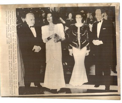 MONACO Prince RAINIER Caroline, Stephanie, Albert MONTE CARLO 1986 Press Photo