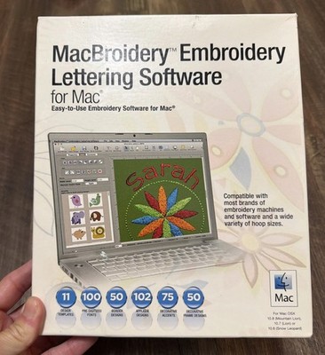 Brother MacBroidery Embroidery Lettering Software for Mac Easy To Use