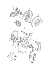 Genuine VW AUDI SEAT Jetta Taos T-Roc Vento Q2 Br. Lining 5Q0698451AF