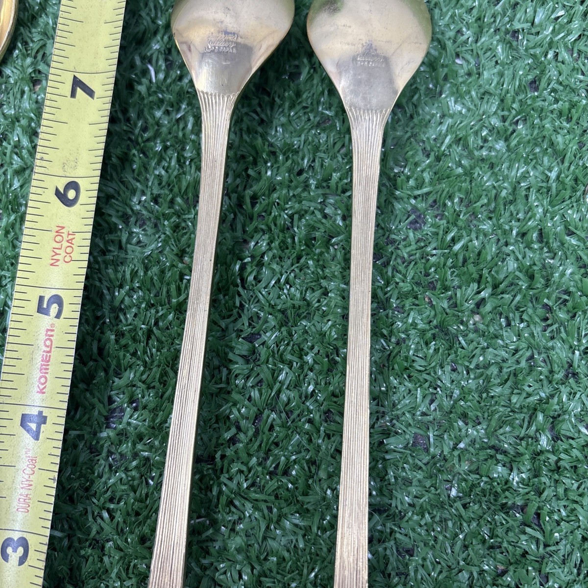 Set Of Four supreme cutlery stainless japan Gold Tone Peacock