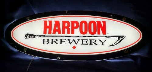 Classic Harpoon Brewery Lighted Sign 22" x 8" Works Perfectly!! - Picture 2 of 6