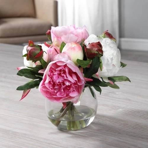 Blaire - 10 inch Peony Bouquet - 10 inches wide by 10 inches deep Accessories - Picture 4 of 12