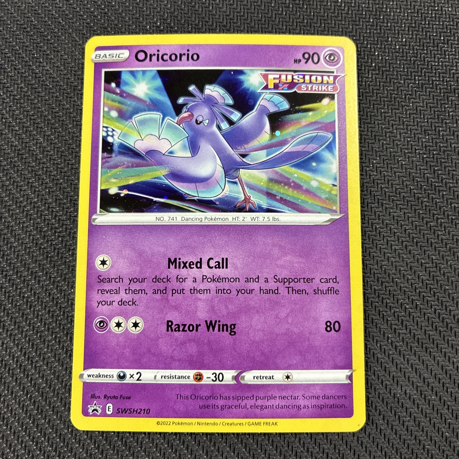 Oricorio SWSH210 Holo Sword Shield Black Star Promo Pokemon NM