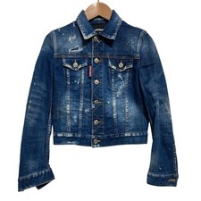 DSQUARED2 Distressed Denim Jacket, Size 34, I...