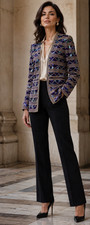 ST. JOHN EVENINGS BY MARIE GRAY Statement Jacket Luxury Shimmer Embellished SZ 6